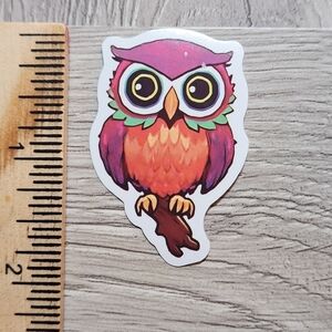 10/$10 Owl Sticker Bird Hoot Owlet Colorful Cartoon